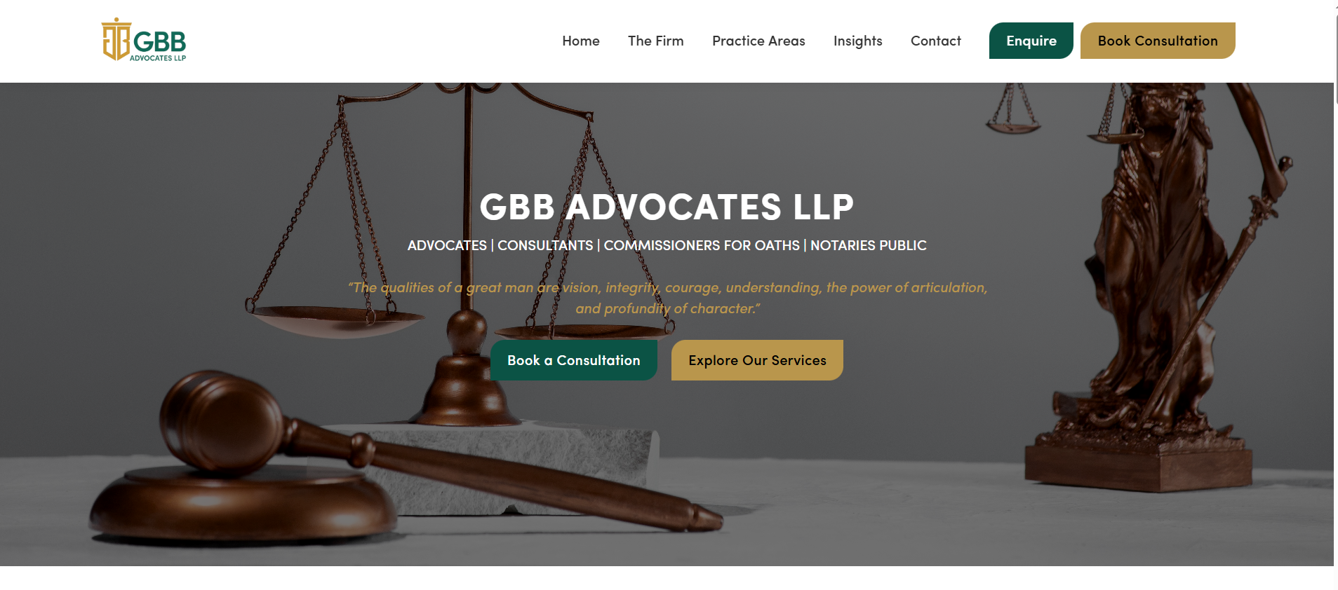 GBB Advocates project screenshot